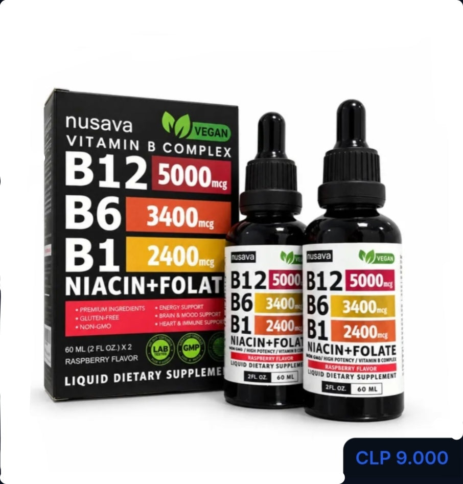 Vitamina B12 Nusava Combo X 2 Unidades